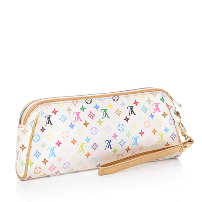 Louis Vuitton Monogram Multicolor Kate Clutch White 3 of 8