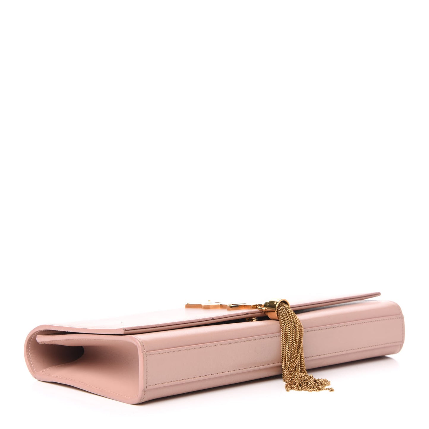 Calfskin Classic Monogram Tassel Clutch Pale Blush