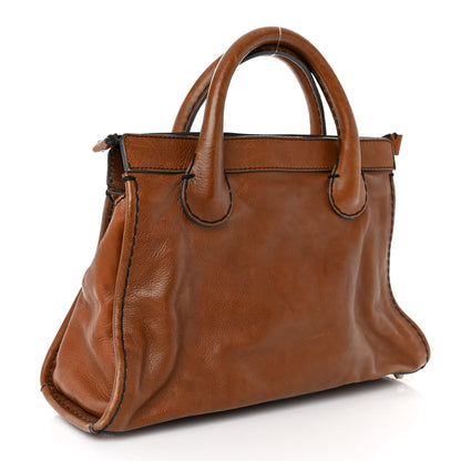 Chloe Calfskin Edith Satchel Ecureil Brown 3 of 9
