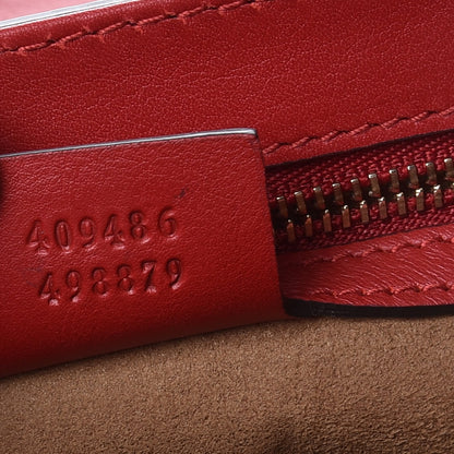 Gucci Moon Calfskin Bi-Color Medium Padlock Shoulder Bag New Rosette Hibiscus Red 8 of 8