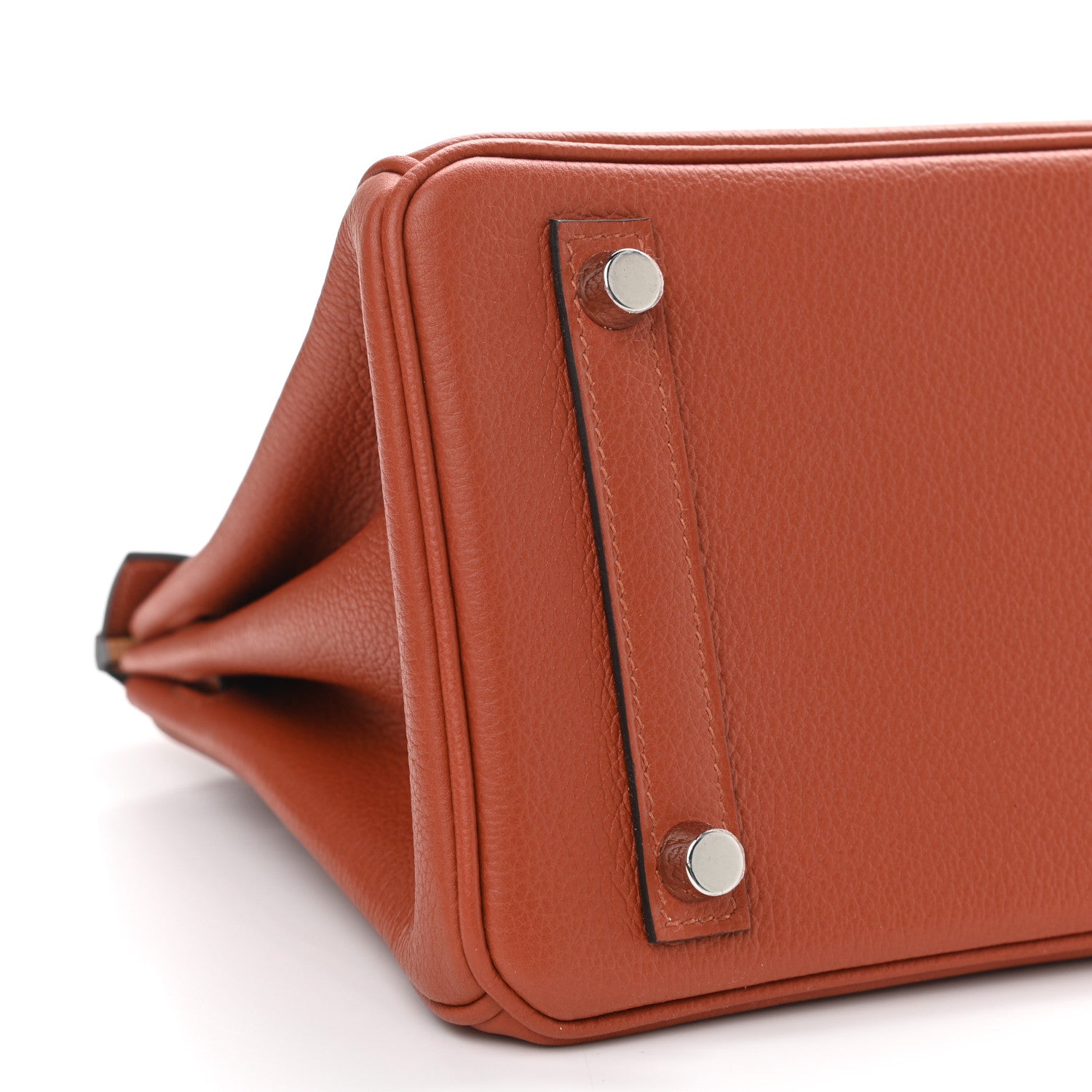 Hermes Taurillon Novillo Verso Birkin 25 Terre Battue Sesame 9 of 11