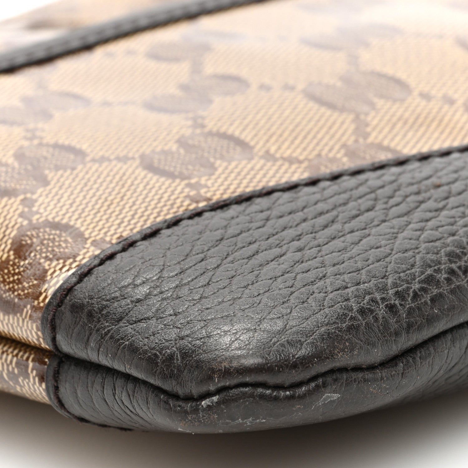 Gucci Crystal Monogram Small Flat Messenger Bag Dark Brown 9 of 10