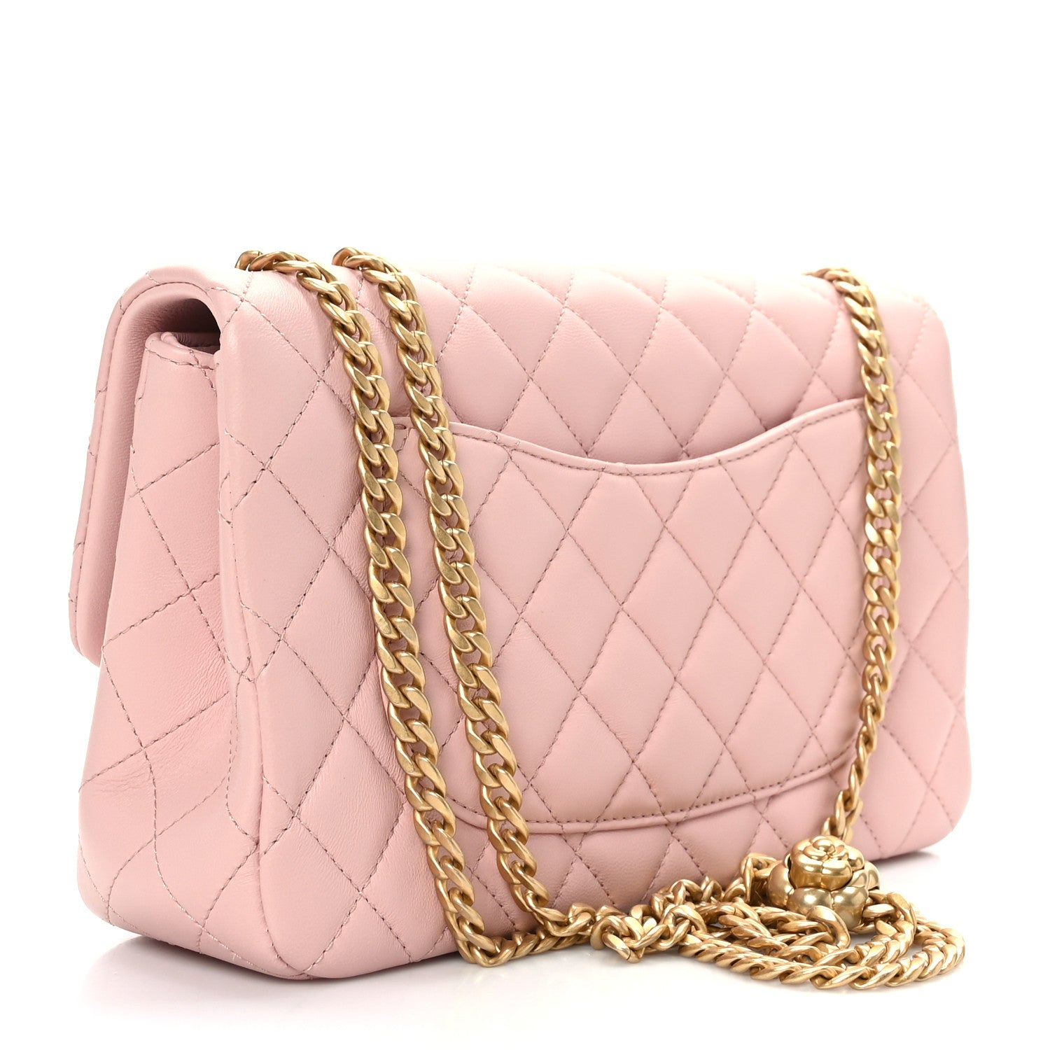 Chanel Lambskin Quilted Small Sweet Camellia Flap Light Pink 3 of 9