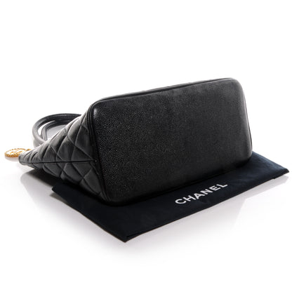 Chanel Caviar Medallion Tote Black 4 of 6