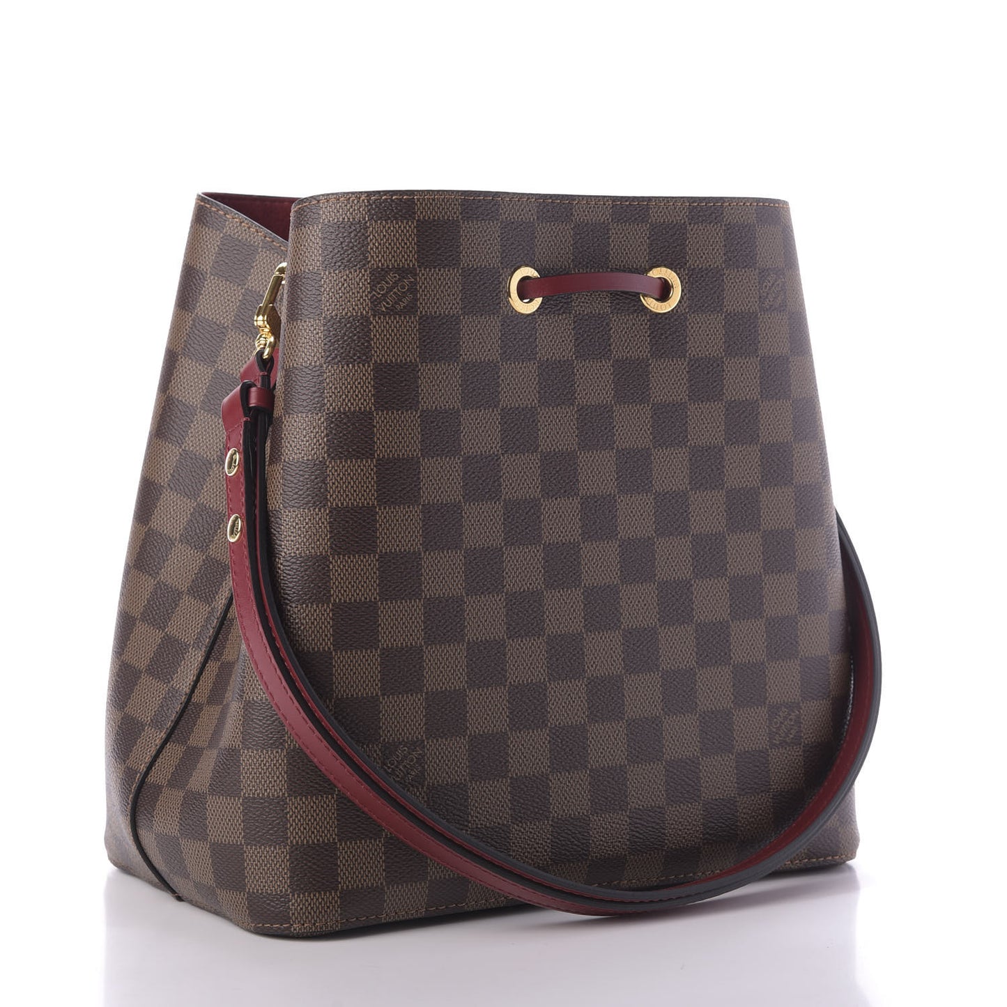 Damier Ebene Neonoe MM Cherry Berry