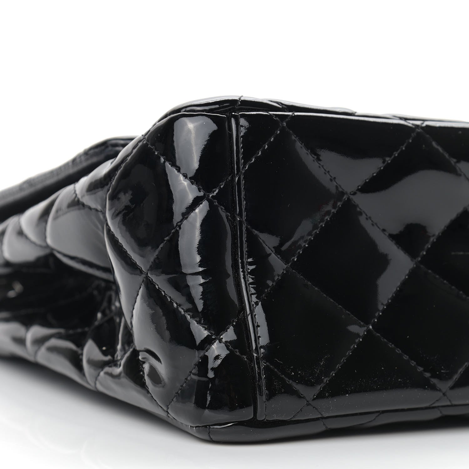 Chanel Patent Quilted Maxi Single Flap Black 10 of 11