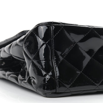 Chanel Patent Quilted Maxi Single Flap Black 10 of 11
