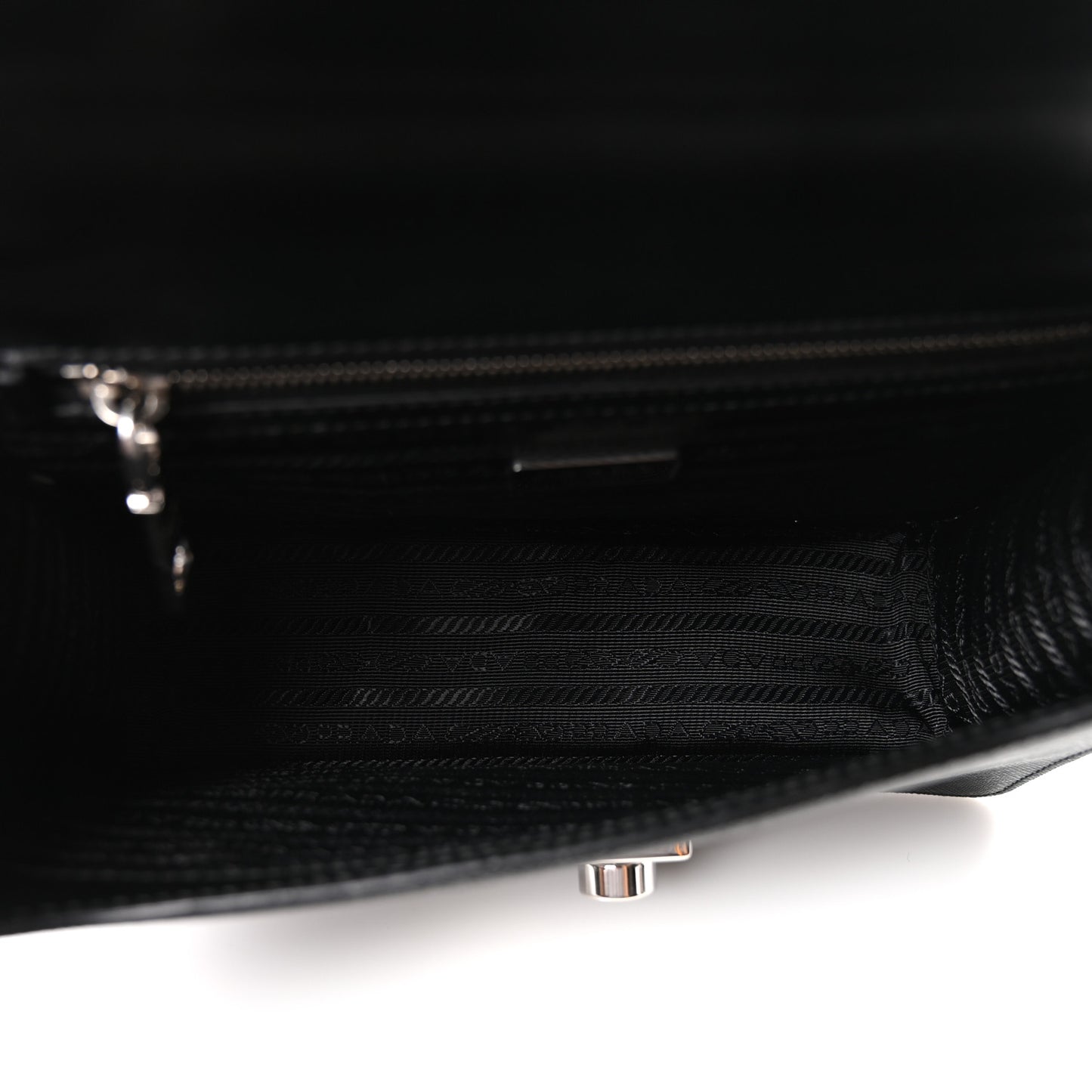 Saffiano Pattina Crossbody Bag Black