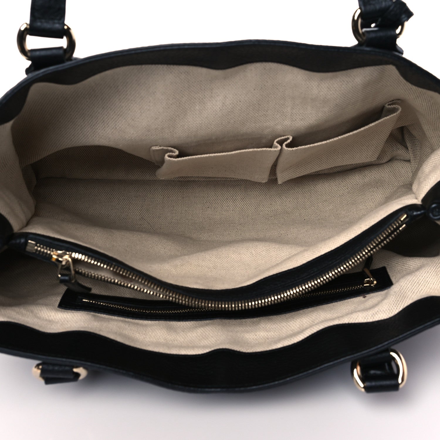 Gucci Cellarius Calfskin Medium Soho Working Tote Black 6 of 12