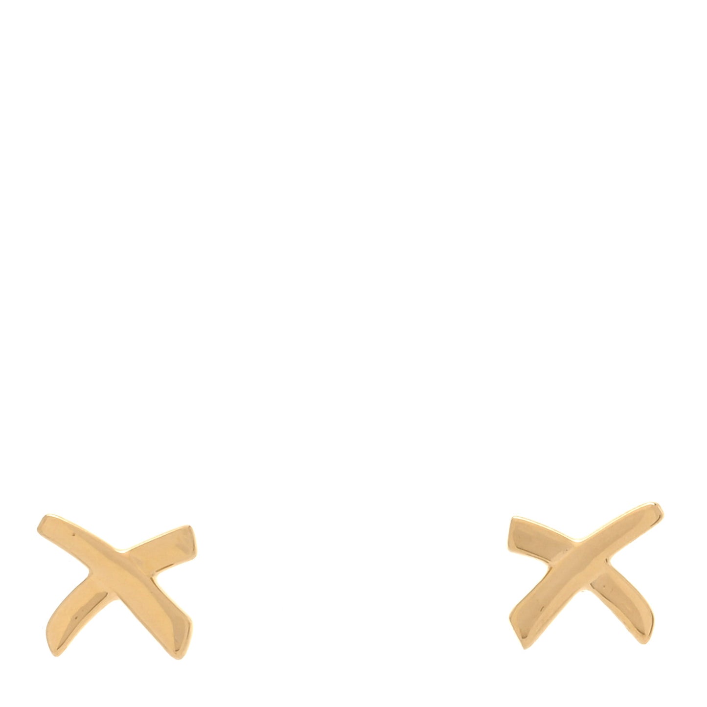 18K Yellow Gold Mini Paloma's Graffiti X Earrings