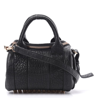 Alexander Wang Pebbled Lambskin Mini Rockie Black Rose Gold Hardware 1 of 9