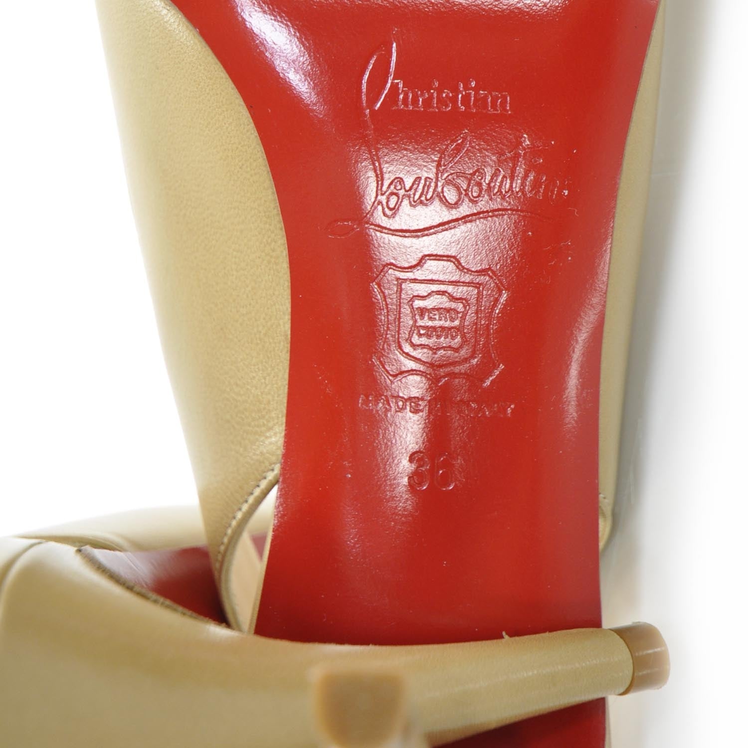 Christian Louboutin Leather O My Sling 100 Slingback Pumps 36 6 of 7