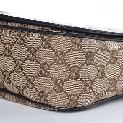 Gucci Monogram Flap Messenger Bag Beige Dark Brown 11 of 11