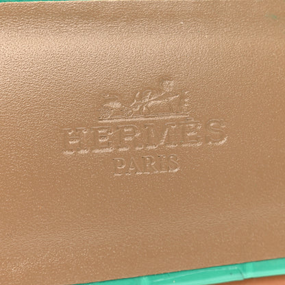 Hermes Shiny Alligator Oran Sandals 41 Vert Jade 7 of 9