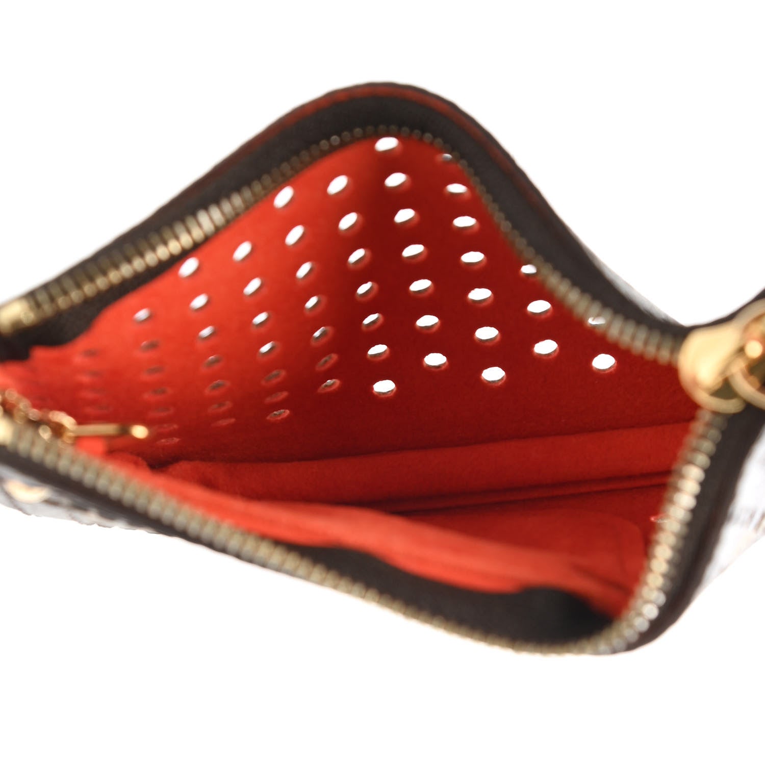 Louis Vuitton Monogram Perforated Key Pouch Orange 5 of 7