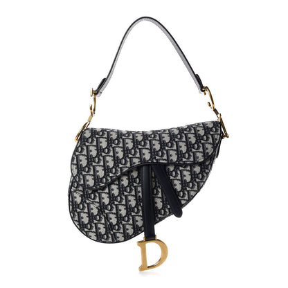 Christian Dior Oblique Saddle Bag Blue 1 of 7