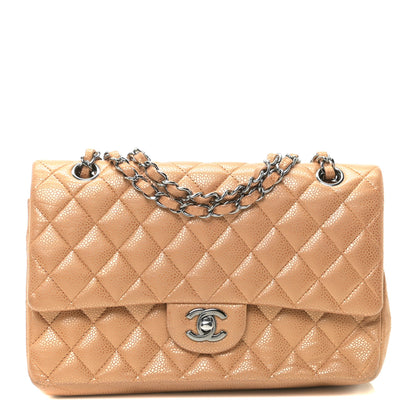 Chanel Metallic Caviar Quilted Medium Double Flap Copper 1 of 6