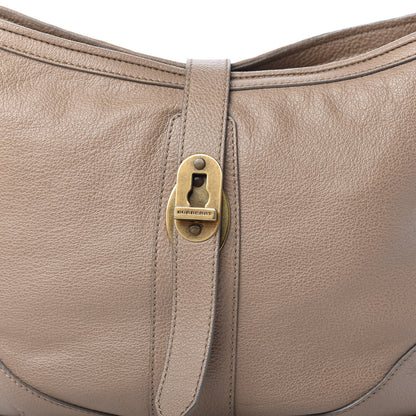 Burberry Calfskin Medium Bartow Hobo Bag Beige 10 of 12