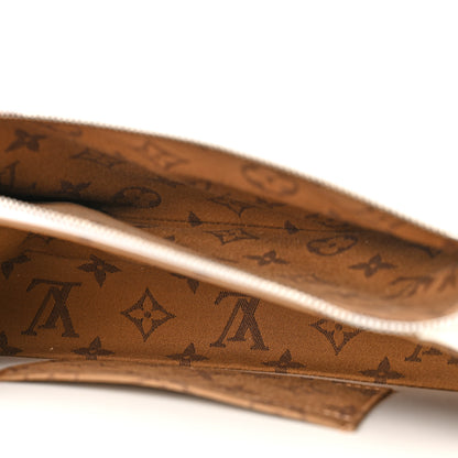 Louis Vuitton Calfskin Reverse Monogram Swing White 5 of 9