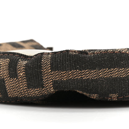 Fendi Zucca Mini Half Moon Baguette Tobacco 7 of 9