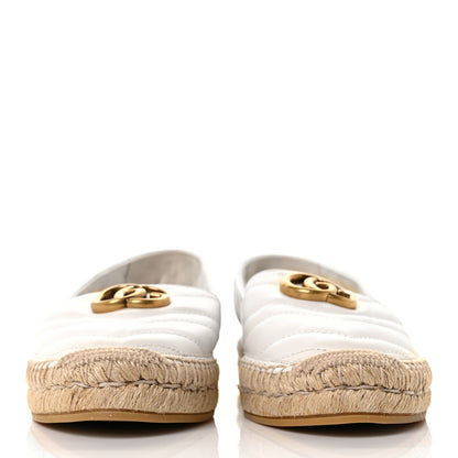 Gucci Nappa Matelasse GG Marmont Espadrilles 37 Great White 2 of 9