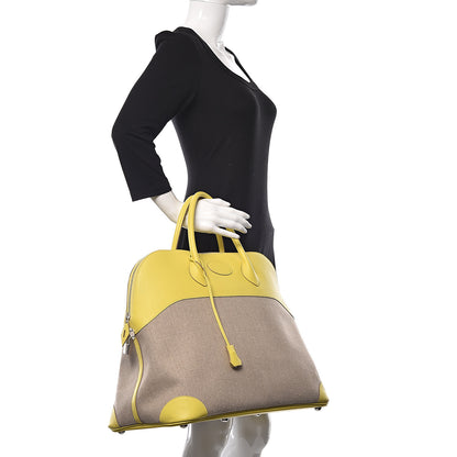 Hermes Toile De Camp Evercolor Bolide 45 Ficelle Lime 2 of 10