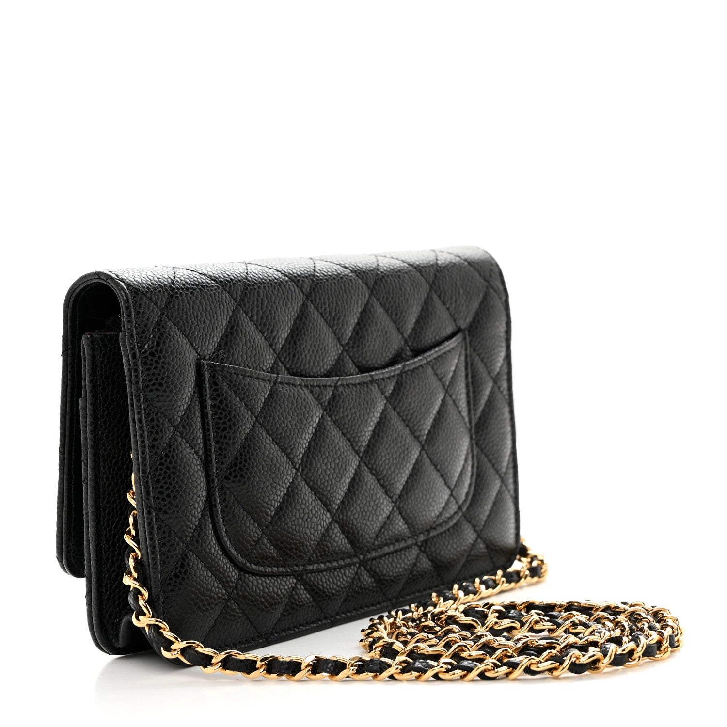 Chanel Caviar Quilted Wallet on Chain WOC Black 3 of 11
