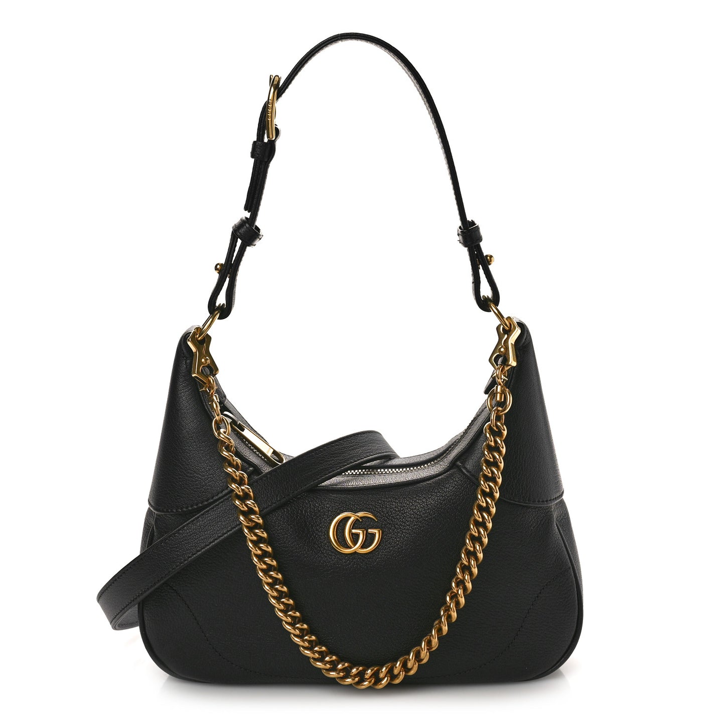 Goatskin Small Aphrodite Shoulder Bag Black