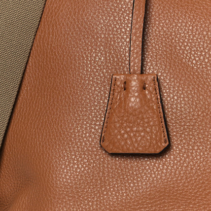 Prada Vitello Daino Dome Satchel Cuoio 8 of 14