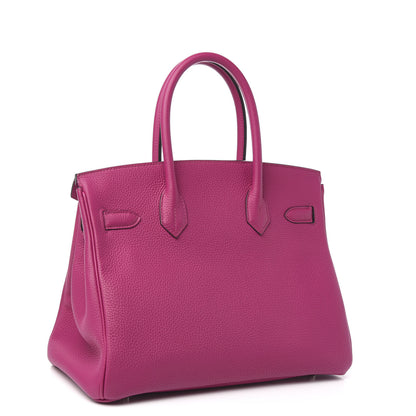Hermes Togo Birkin 30 Rose Pourpre 3 of 8