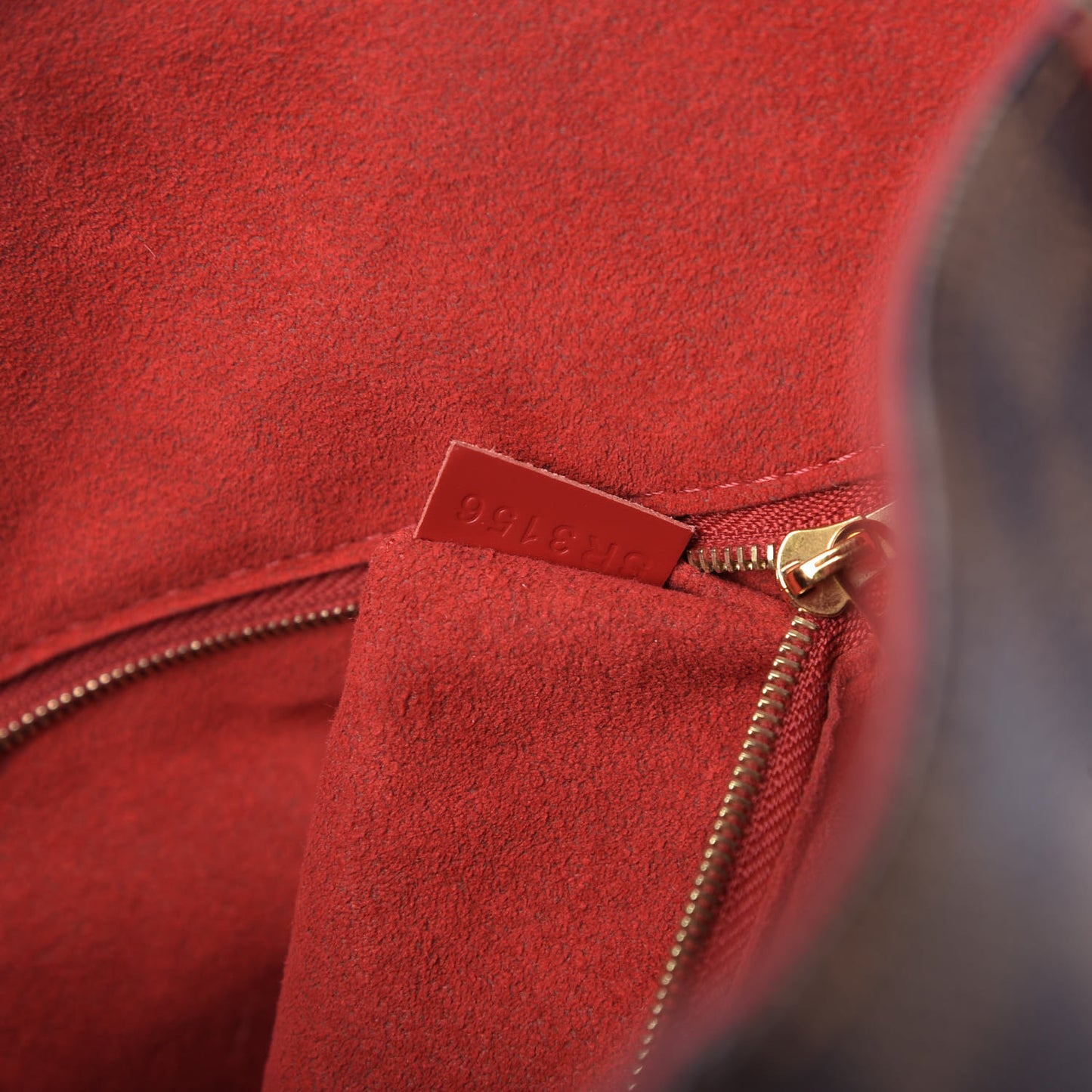Damier Ebene Caissa Hobo Cherry