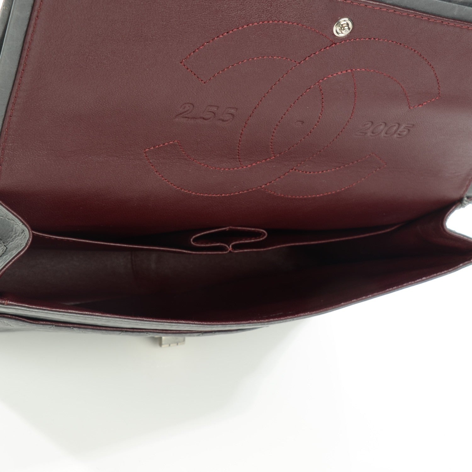Chanel Aged Calfskin Quilted 50th Anniversary 2.55 Reissue 227 Flap Grey 5 of 8