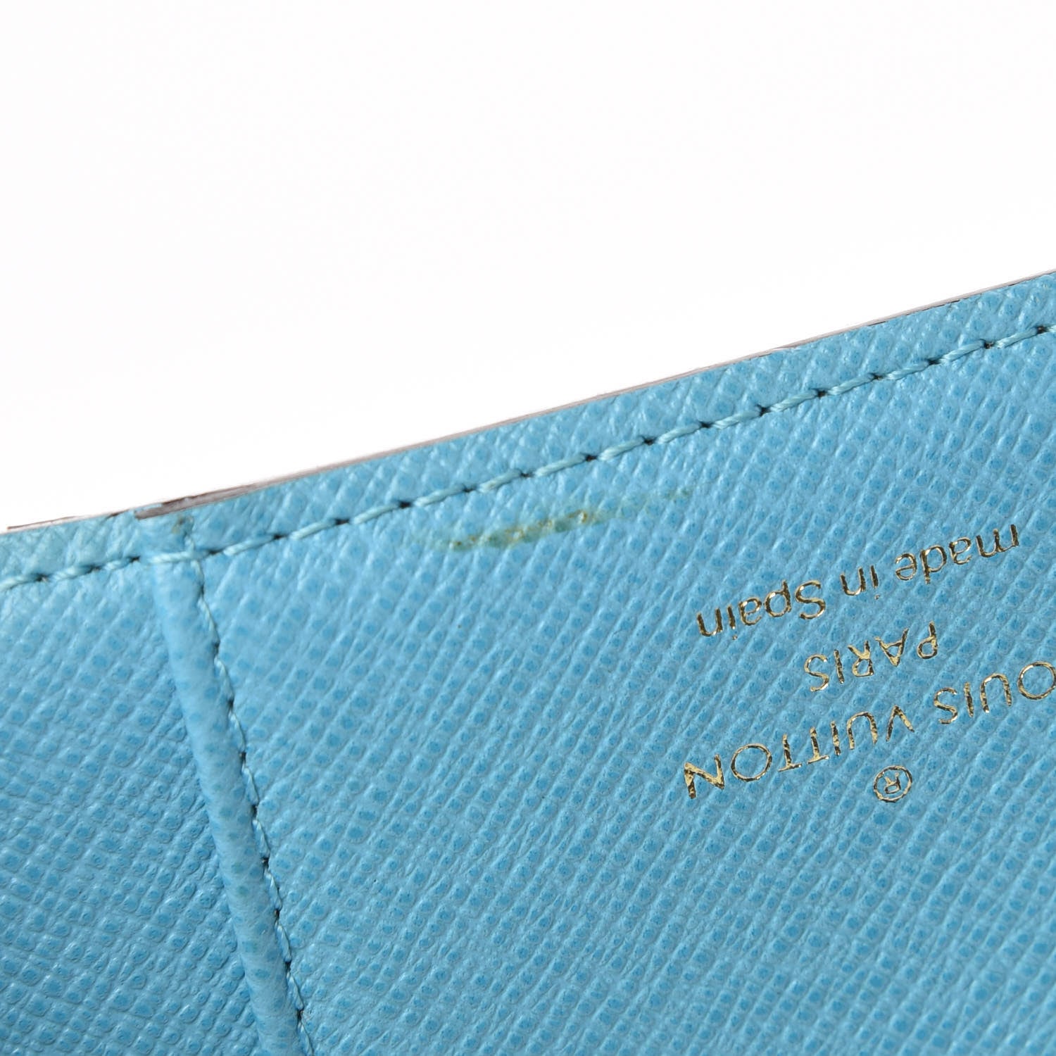Louis Vuitton Monogram Groom Small Ring Agenda Cover Blue 7 of 7