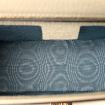 Gucci Textured Calfskin Bee Star Print Small Sylvie Shoulder Bag Mystic White 4 of 11