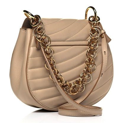 Chloe Calfskin Quilted Mini Drew Bijou Shoulder Bag Pearl Beige 2 of 8