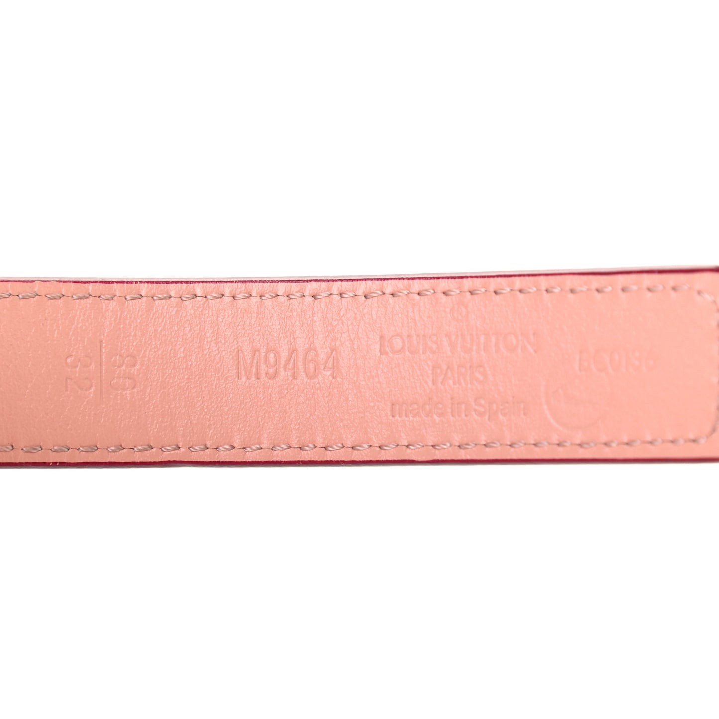 Calfskin 20mm LV Initiales Belt 80 32 Bordeaux