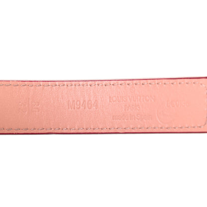 Louis Vuitton Calfskin 20mm LV Initiales Belt 80 32 Bordeaux 3 of 5