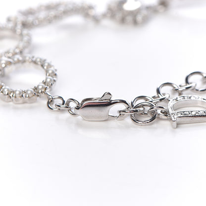Christian Dior Crystal Pearl Studio Bracelet Silver Blanc 5 of 7