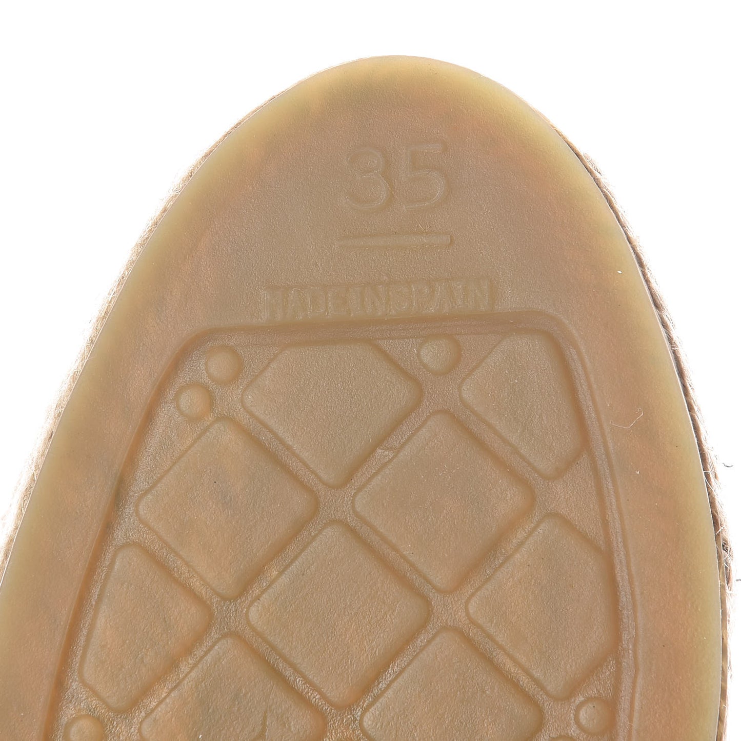 Laminated Goatskin CC Espadrilles 35 Silver