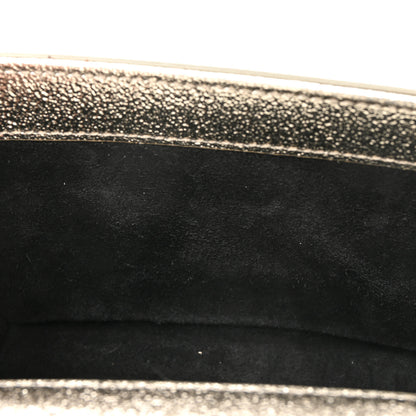 Saint Laurent Metallic Calfskin Small Classic Monogram Kate Satchel Platine 7 of 15