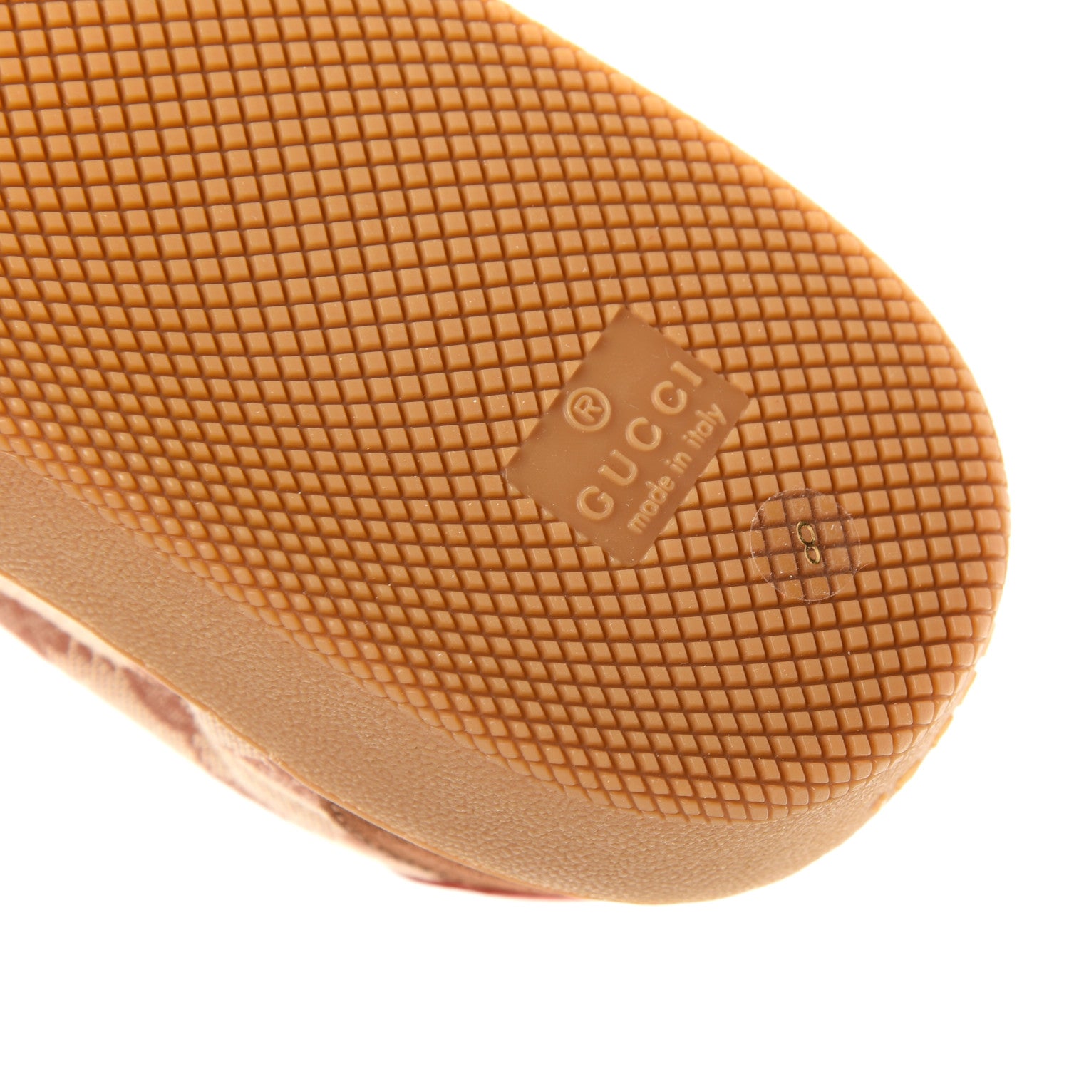 Gucci GG Monogram Suede Web Mens G74 Sneakers 8 Beige Ruggine Cuir 9 of 11