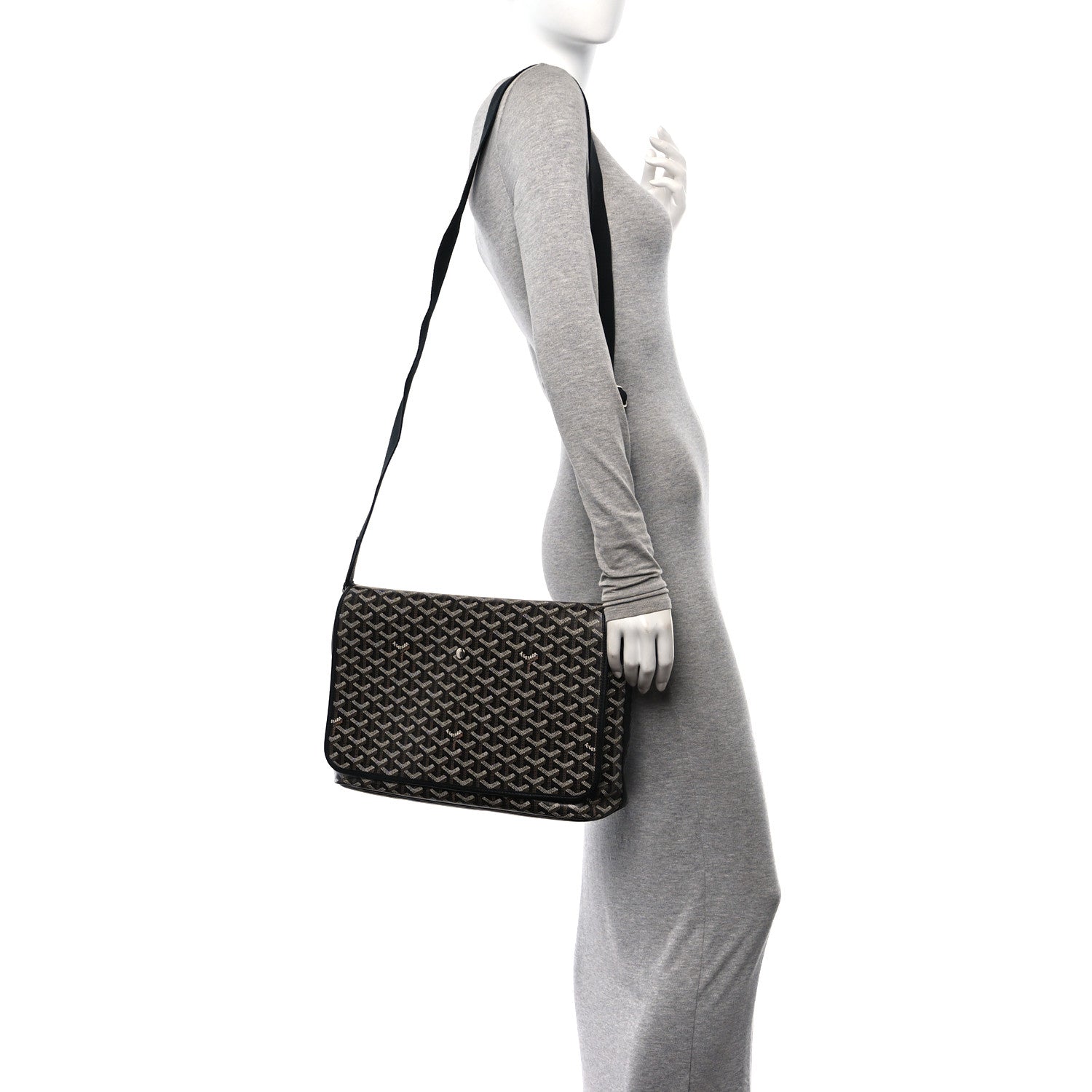 Goyard Goyardine Capetien Messenger Bag Black 2 of 10