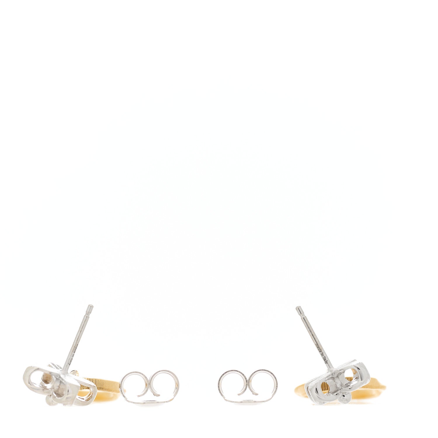 Marco Bicego 18K Yellow White Gold Diamond Marrakech Onde Flower Drop Earrings 3 of 5