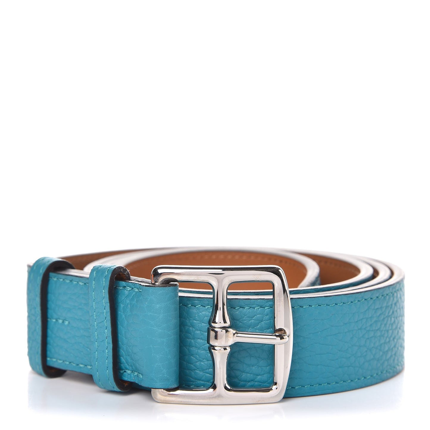 Taurillon Clemence Etriviere 32mm Belt 105 Turquoise