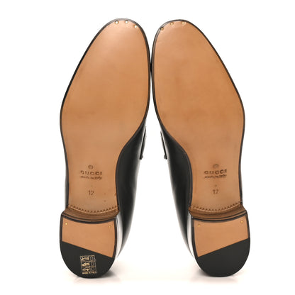 Gucci Calfskin Web Interlocking G Mens Tassel Loafers 12 Black 6 of 10