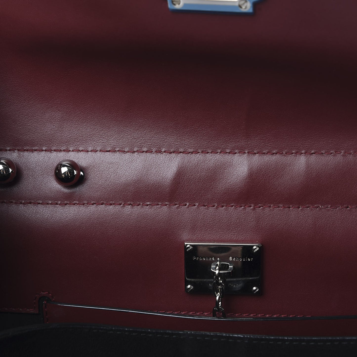 Calfskin Medium Hava Top Handle Bag Midnight Plum