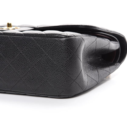 Chanel Caviar Quilted Jumbo Double Flap Black 10 of 11