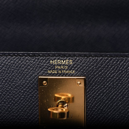 Hermes Epsom Kelly Sellier 28 Bleu Indigo 7 of 42