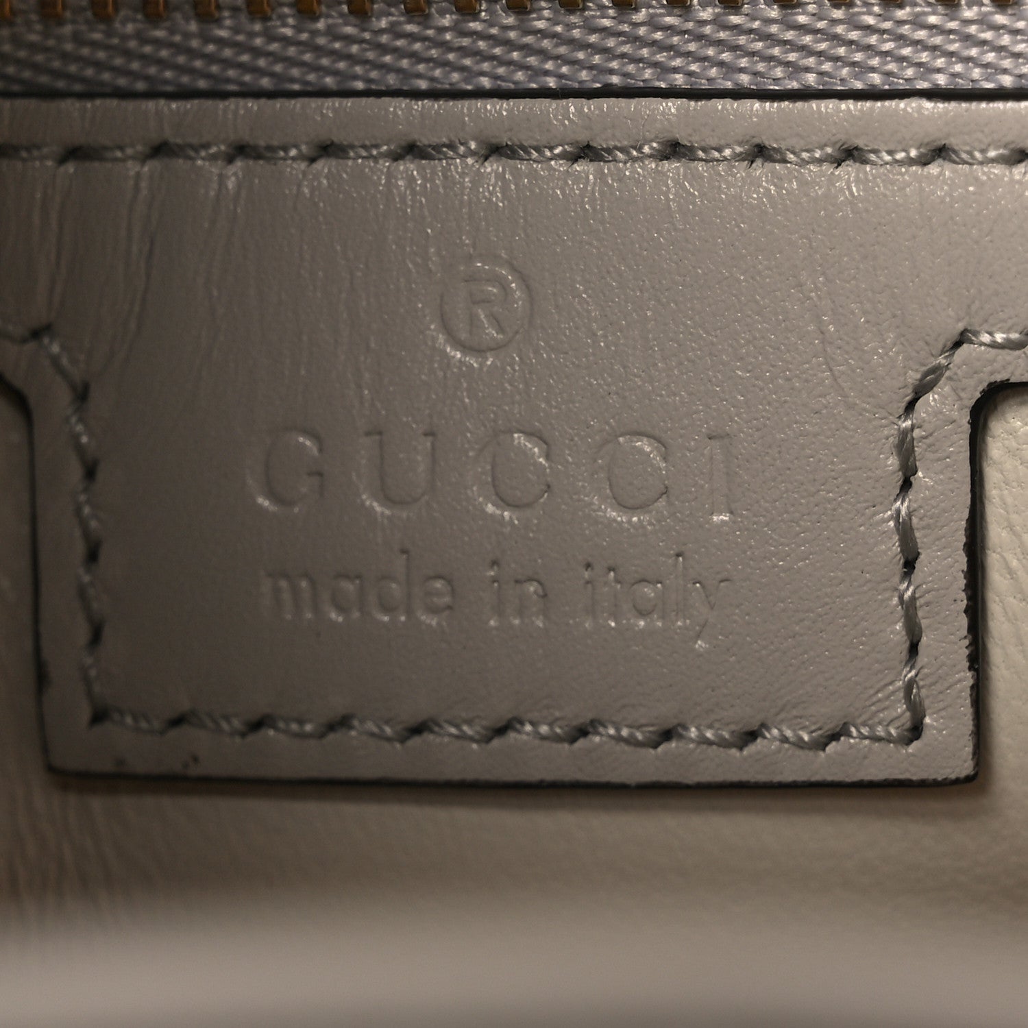 Gucci Ancora Calfskin Web Small Jackie Shoulder Bag Light Grey 6 of 11