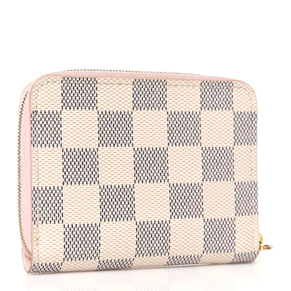 Louis Vuitton Damier Azur Zippy Coin Purse Rose Ballerine 3 of 7